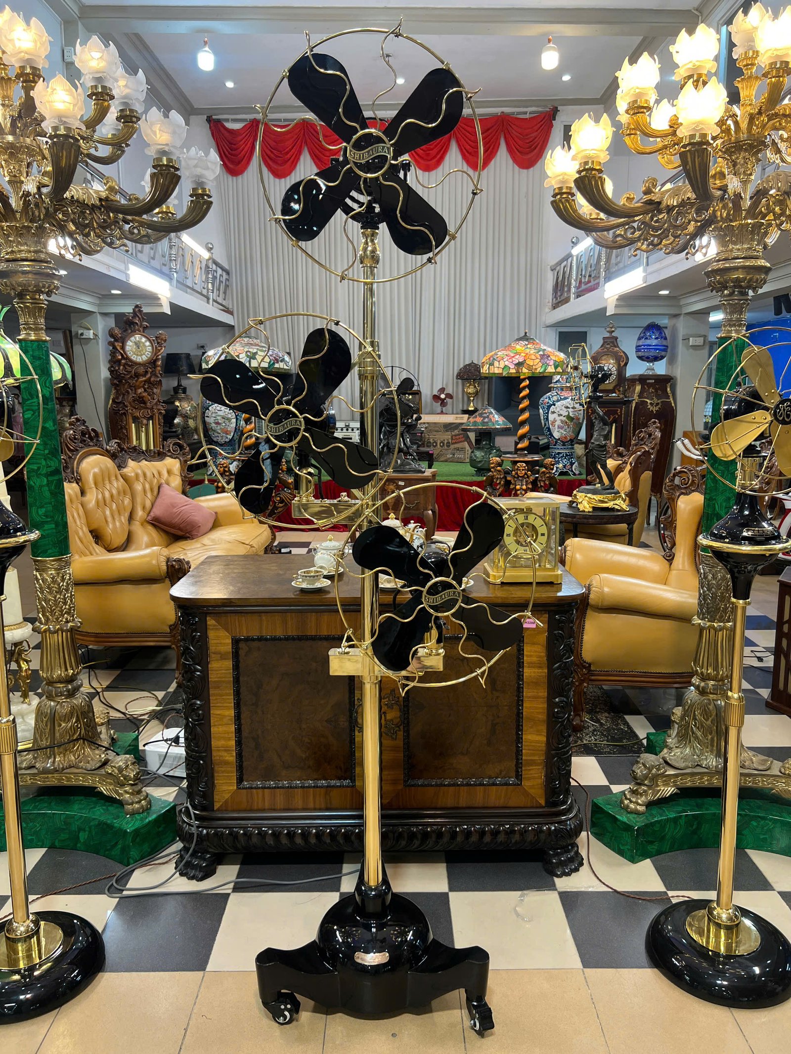 Quạt 3 đầu SHIBAURA cánh 400 cánh fip