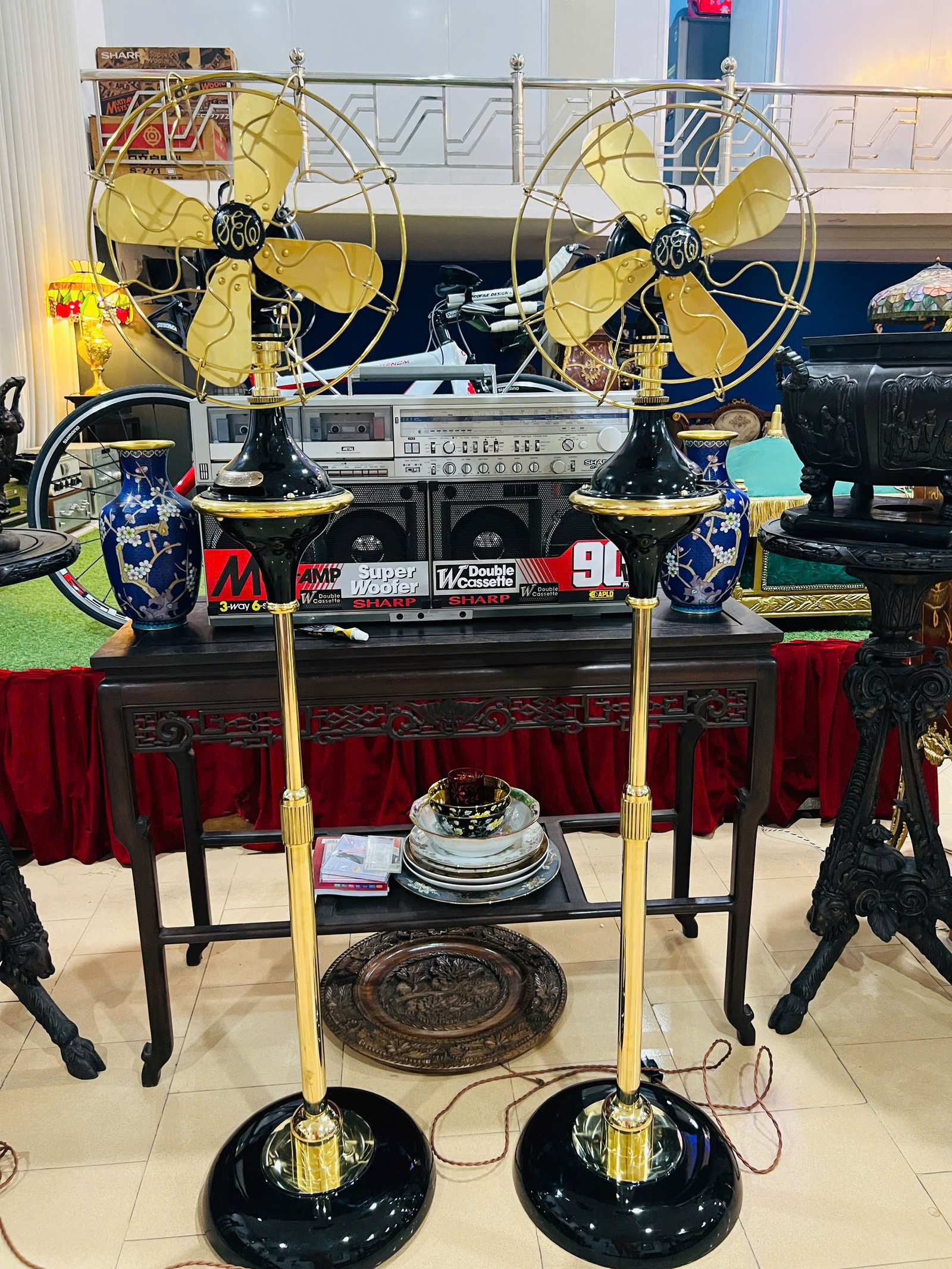 Quạt shibaura quay 360 độ , cánh fip siêu êm