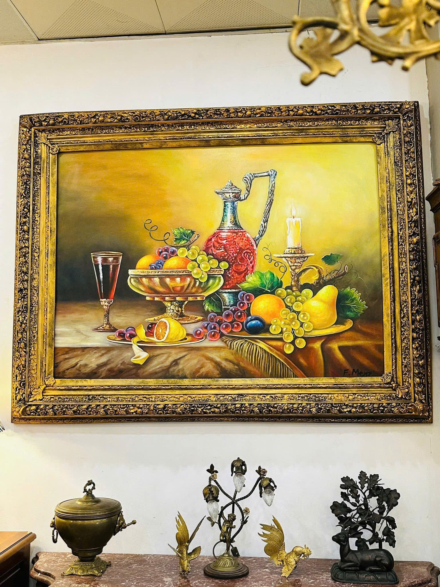 Tranh sơn dầu Tĩnh vật Châu Âu – Vẻ đẹp của sự thịnh vượng và tinh tế