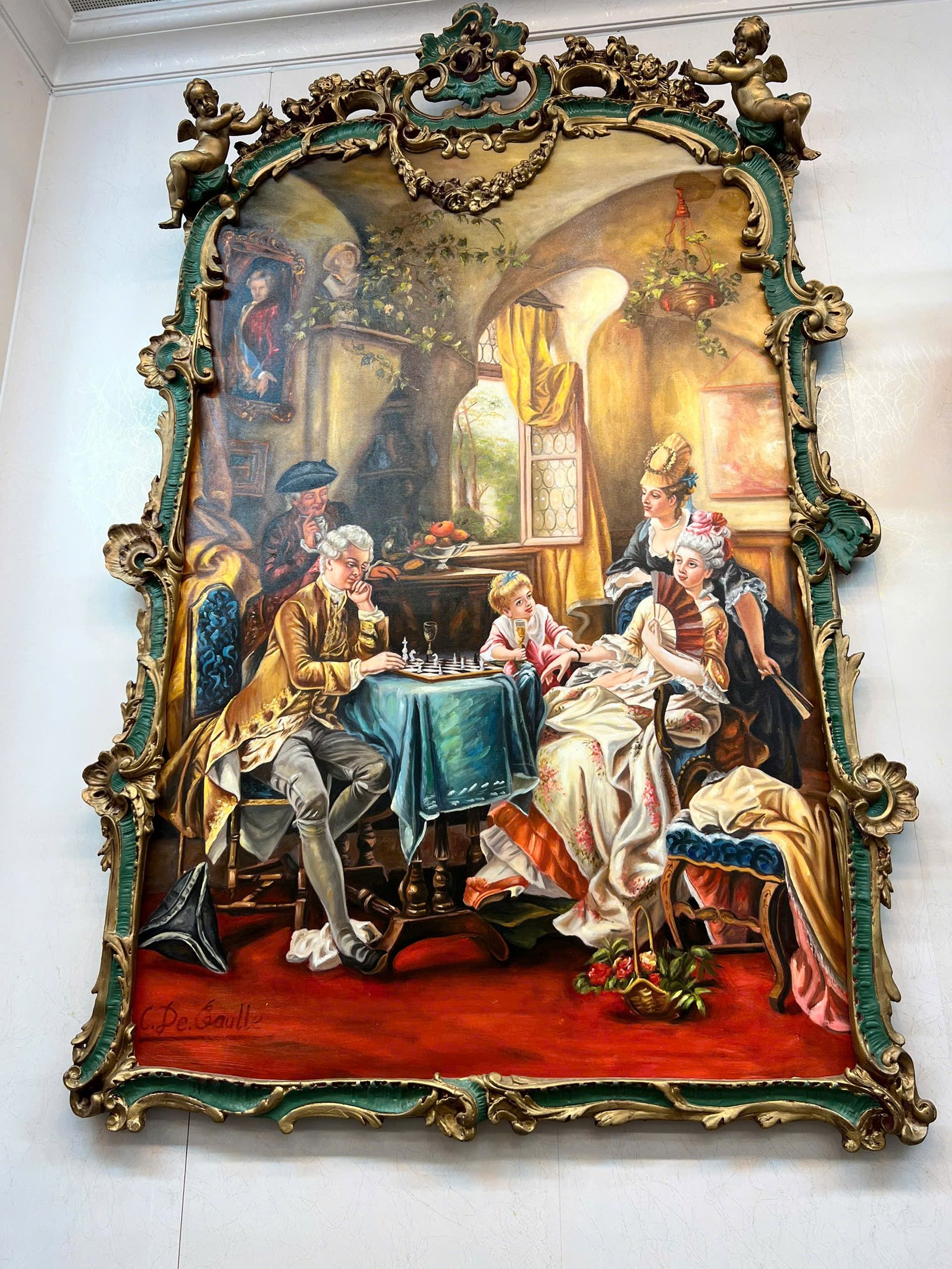 Tranh treo tường Châu Âu  sơn dầu